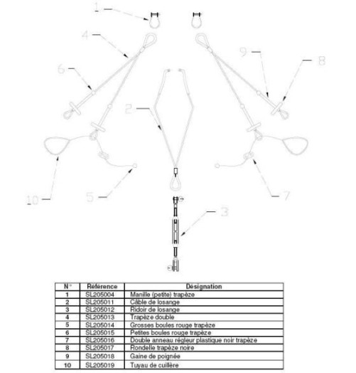 SL15.5 Cable Losange