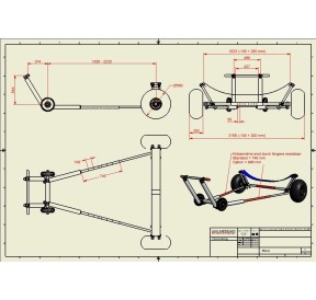 CadKat Dinghy Big Foot Trolley