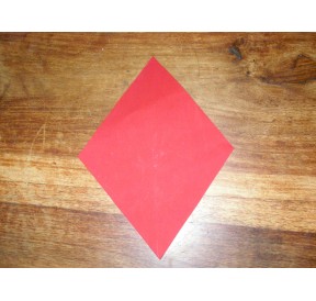 Losange Rouge Feminin Autocollant