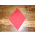 Losange Rouge Feminin Autocollant