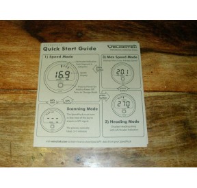 Velocitek Speedpuck Guide Démarrage Rapide