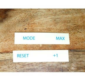 Velocitek ProStart "Mode, Reset, Max 1+" Stickers