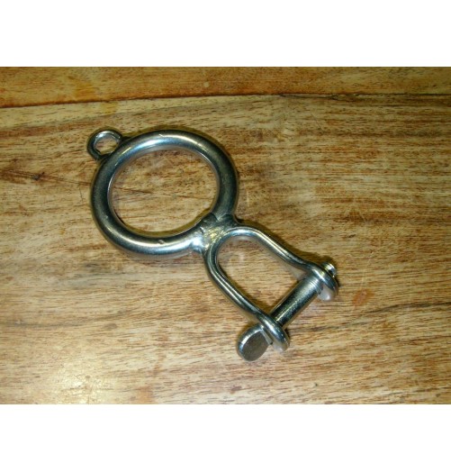 Nacra Main Sail Hook with Shackles, no split ring