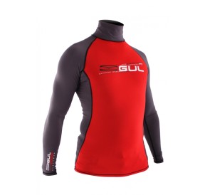 Gul Mens Xola UV Protection Long Sleeves Red Grey RG0339 H2O Sensations