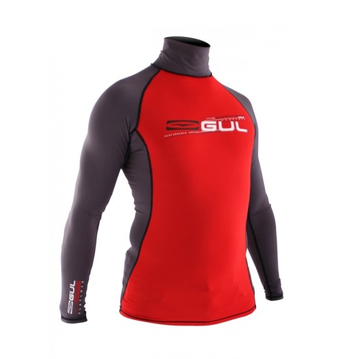 Gul Mens Xola UV Protection Long Sleeves Red Grey RG0339 H2O Sensations