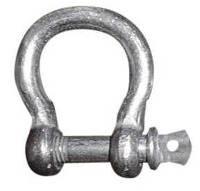 Galvanised Shackle Bow 12mm BW636 H2O Sensations