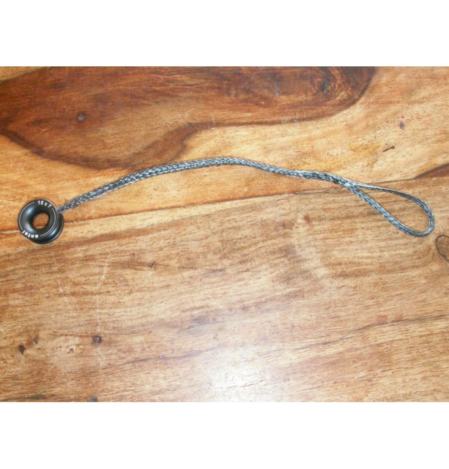 Dyneema double Loop Anneau Antal 10*7 Medium Noir