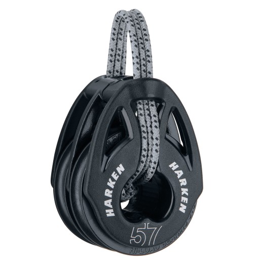 Harken Carbo T2 Poulie 57mm Double Soft-Attach 2153 H2O Sensations