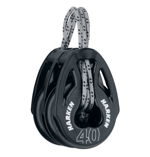 Harken Carbo T2 Block 40mm Double Soft-Attach 2150 H2O Sensations