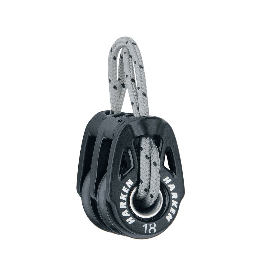 Harken Fly Poulie 18mm Double Soft-Attach