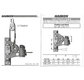 Harken Pivoting Exit Carbo 29mm Carbo-Cam Cleat