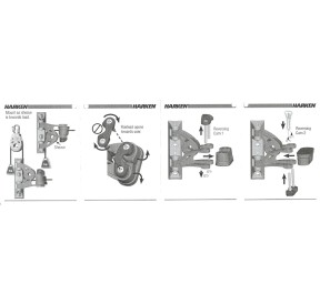 Harken Pivoting Exit Carbo 40mm Cam-Matic Cleat 2156 H2O Sensations