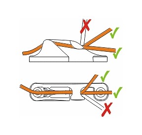 ClamCleat Side Entry Starboard MK1 3-6mm