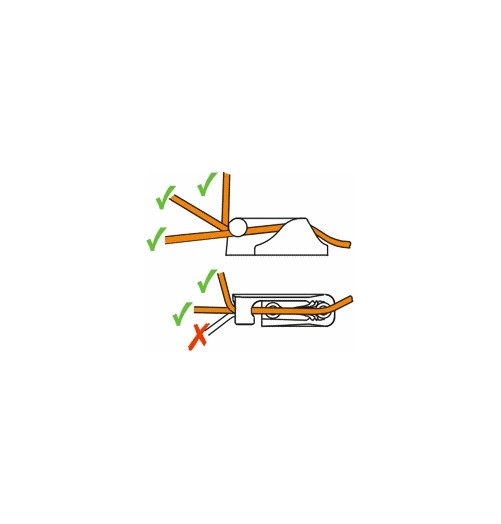 ClamCleat Entrée Latéral Babord Junior MK2 3-6mm