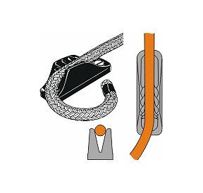 ClamCleat Racing Midi Argenté 4-8mm