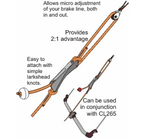 ClamCleat Cobra Kite Cleat Hard Anodised